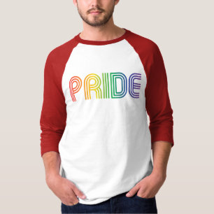Gay Pride Rainbow Text T - Shirt