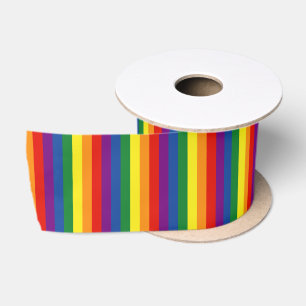 Gay Pride-Regenbogen-Flagge Satinband