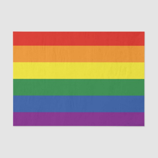 Gay Pride-Regenbogen-Flagge Seidenpapier (Vorderseite)
