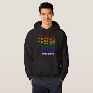 Gay Pride-Regenbogen-Flaggen-Stadt Tacomas Hoodie