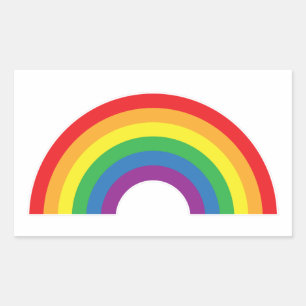Gay Pride - Regenbogen - Gay Pride Rechteckiger Aufkleber