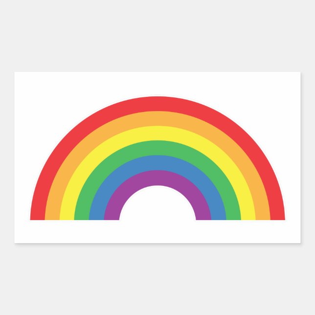 Gay Pride - Regenbogen - Gay Pride Rechteckiger Aufkleber (Vorderseite)