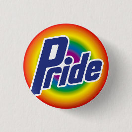 Gay Pride-Regenbogen-Logo-Knopf Button