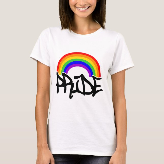 Gay Pride-Regenbogen T-Shirt (Vorderseite)