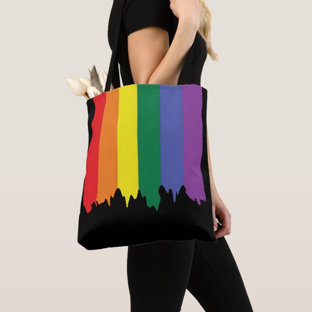 Gay Pride-Regenbogenfarbe Tasche (Von Nahem)