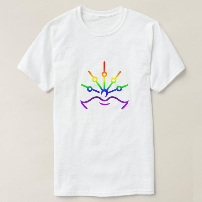 Gay Pride-Regenbogenfarben GLBTQ-Design T-Shirt (Design vorne)