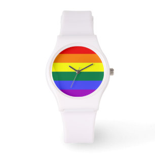 Gay Pride-Regenbogenflagge Armbanduhr