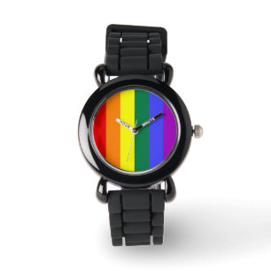 Gay Pride-Regenbogenflagge Armbanduhr