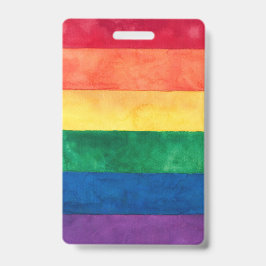 Gay Pride-Regenbogenflagge Ausweis
