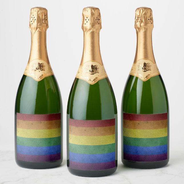 Gay Pride-Regenbogenflagge beeinträchtigt (Flaschen)