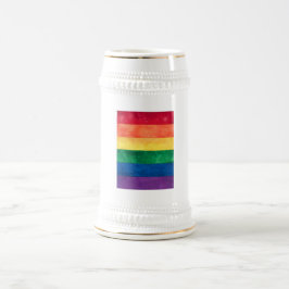 Gay Pride-Regenbogenflagge Bierglas