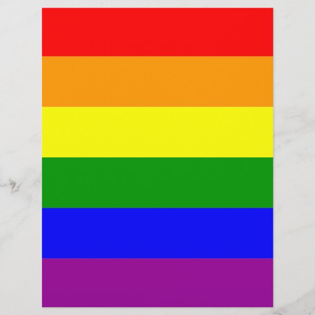 Gay Pride-Regenbogenflagge Flyer (Vorne)