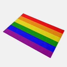 Gay Pride-Regenbogenflagge Fußmatte