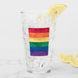 Gay Pride-Regenbogenflagge Glas
