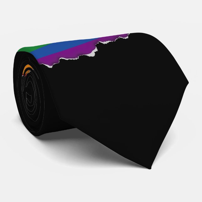 Gay Pride-Regenbogenflagge Krawatte (Gerollt)