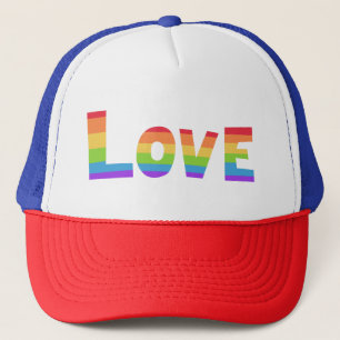 Gay Pride-Regenbogenflagge LGBT-Liebe ist Liebe LG Truckerkappe