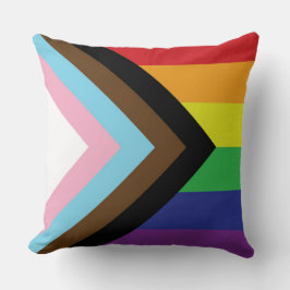 Gay Pride-Regenbogenflagge Progressive LGBTQIA+ Kissen