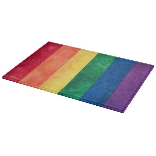 Gay Pride-Regenbogenflagge Schneidebrett (Ecke)