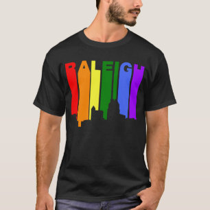 Gay Pride-RegenbogenSkyline Raleighs Nord-Carolina T-Shirt