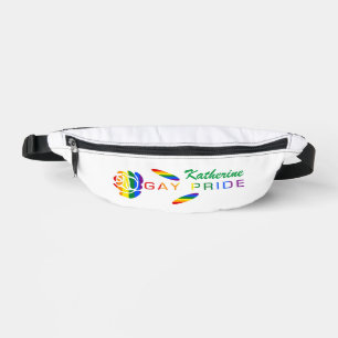 Gay Pride Rose Regenbogenflagge Personalisierter N Bauchtasche