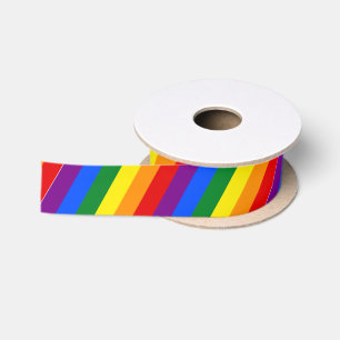 Gay Pride Satin Ribbon Satinband