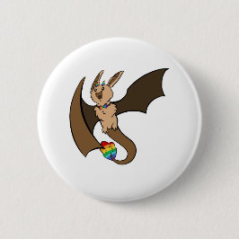 Gay Pride-Schläger-Drache Button