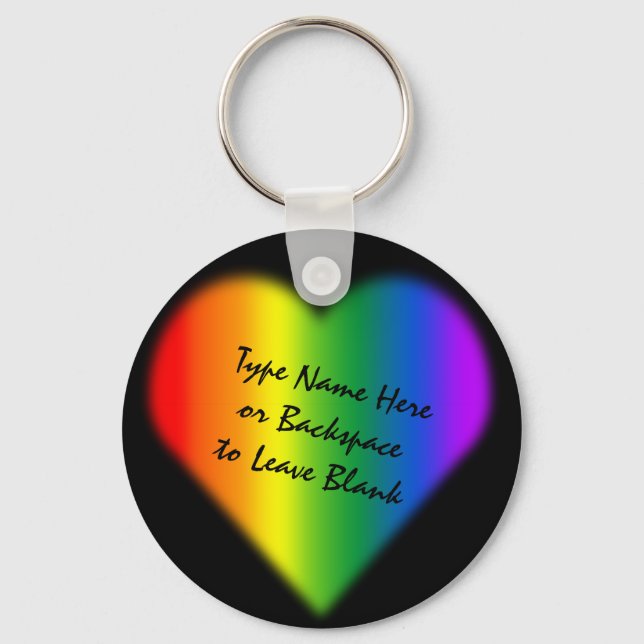 Gay Pride Schlüsselanhänger Rainbow Liebe Schlüsse (Vorderseite)