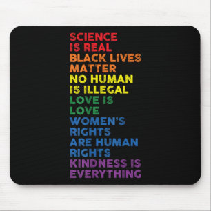 Gay Pride Science ist wahre schwarze Lebensmensche Mousepad