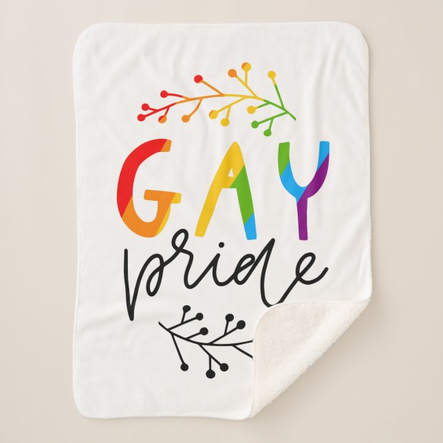 Gay Pride Sherpadecke (Vorderseite)