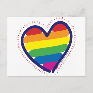 Gay Pride Spirit Heart Postkarte