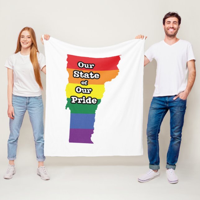 Gay Pride Staat| Vermont Fleecedecke (Beispiel)