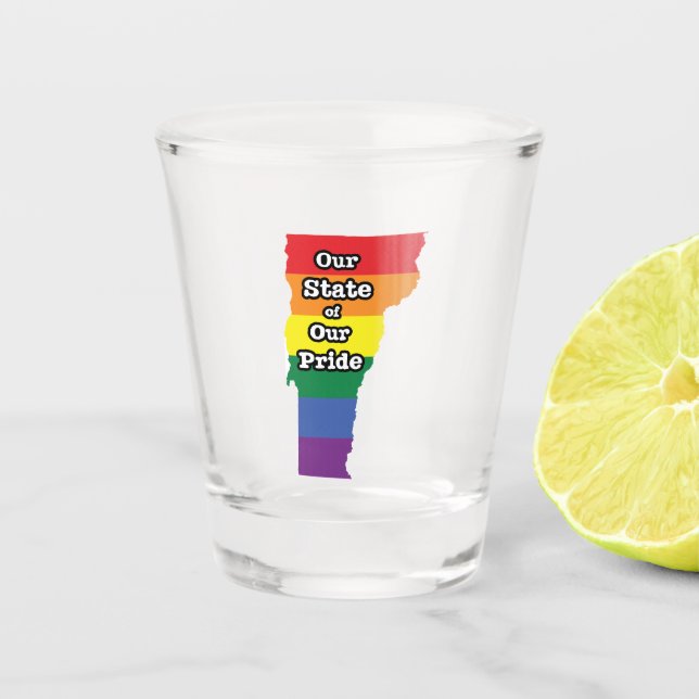 Gay Pride Staat| Vermont Schnapsglas (Vorderseite)