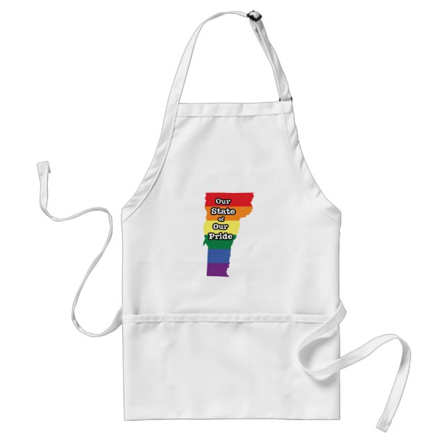 Gay Pride Staat | Vermont Schürze (Vorne)