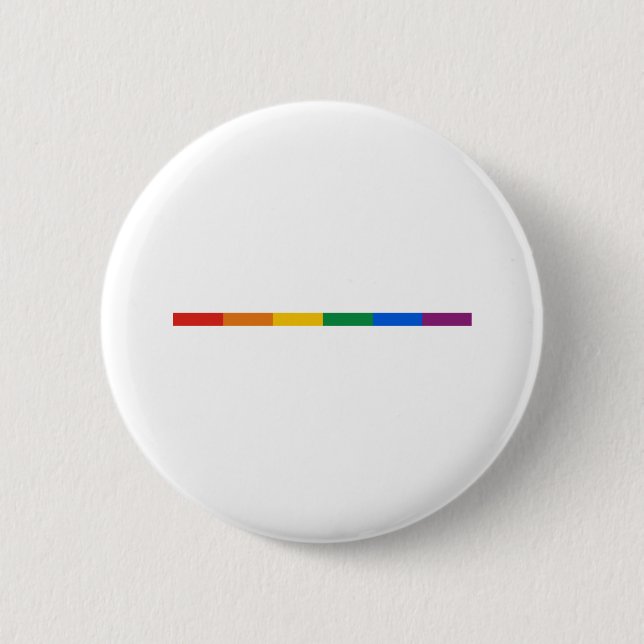 Gay Pride-Streifen Button (Vorderseite)