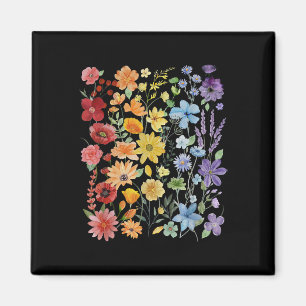 Gay Pride Subtile Wildblumen LGBTQ Monat Magnet