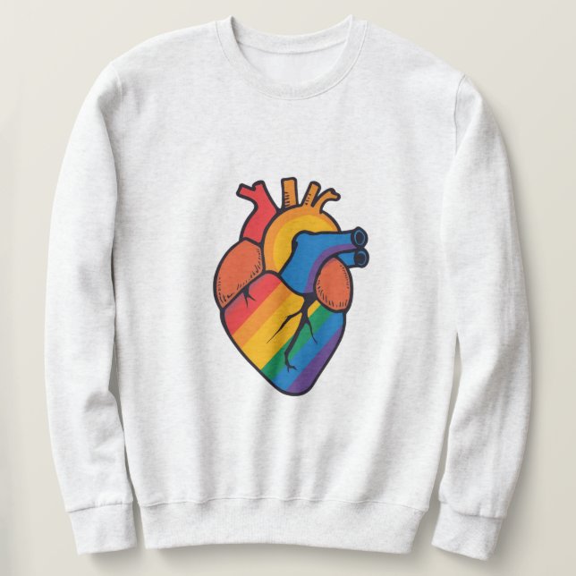 Gay Pride Sweatshirt (Design vorne)