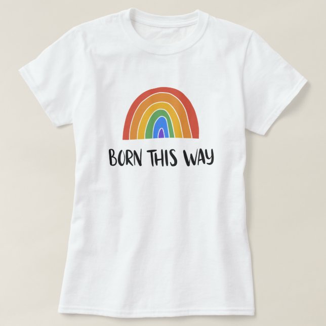 Gay Pride T - Shirt (Design vorne)