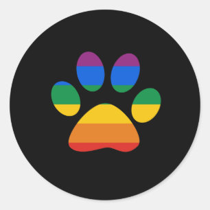 Gay Pride T - Shirt Runder Aufkleber