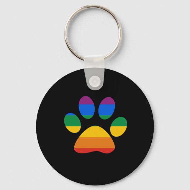 Gay Pride T - Shirt Schlüsselanhänger (Vorderseite)