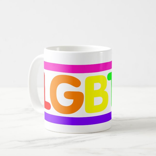 Gay Pride-Tasse Kaffeetasse (Vorderseite Links)
