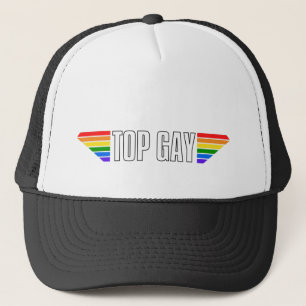 Gay Pride Top Gay Pride Rainbow Flag LGBT LGBTQ Tr Truckerkappe