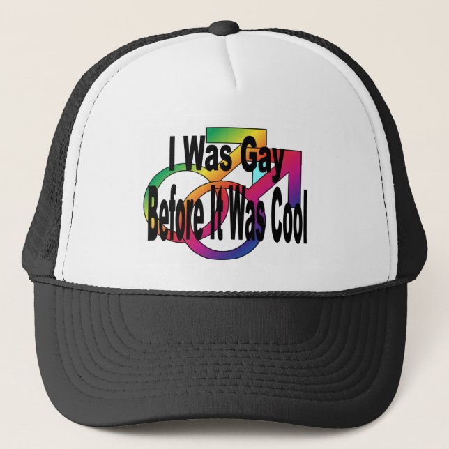 Gay Pride Truckerkappe (Vorderseite)