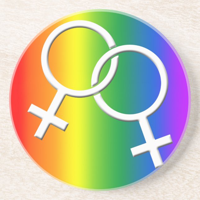 Gay Pride Untersetzer Rainbow Gay Pride Trinkküste (Vorne)