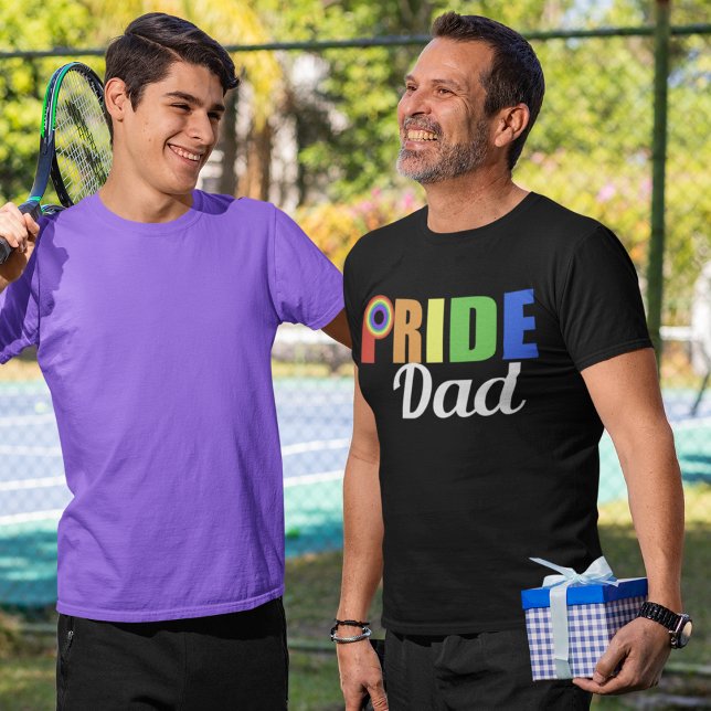 Gay Pride Vater LGBTQ Vatertag T-Shirt (Von Creator hochgeladen)
