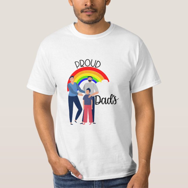 Gay Pride Vaters Tee Shirt (Vorderseite)