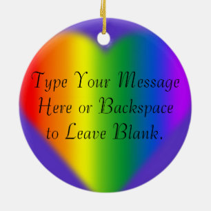 Gay Pride-Verzierungs-personalisierte Keramikornament