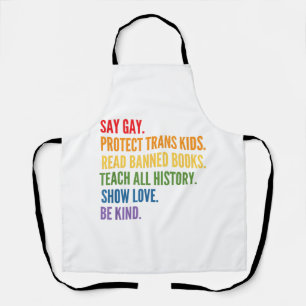 Gay Protect Trans Kids Read Banned Books Be Ki Schürze