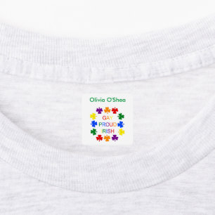 Gay Proud Irish LGBT Rainbow Kleeblatts Etiketten