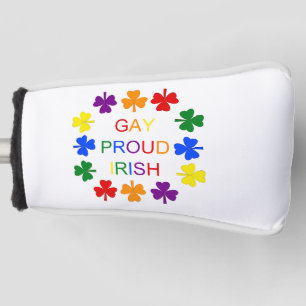 Gay Proud Irish LGBT Rainbow Kleeblatts Golf Headcover