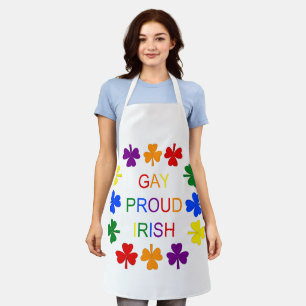 Gay Proud Irish LGBT Rainbow Kleeblatts Schürze